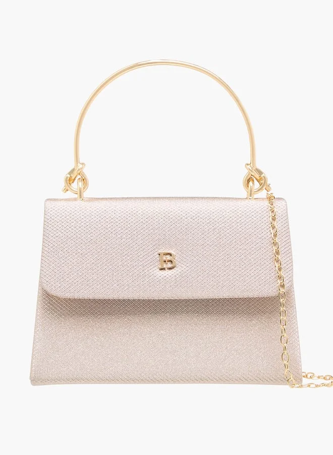 فلورا بيلا من شو إكسبرس Women's Textured Satchel Bag with Handle and Chain Strap