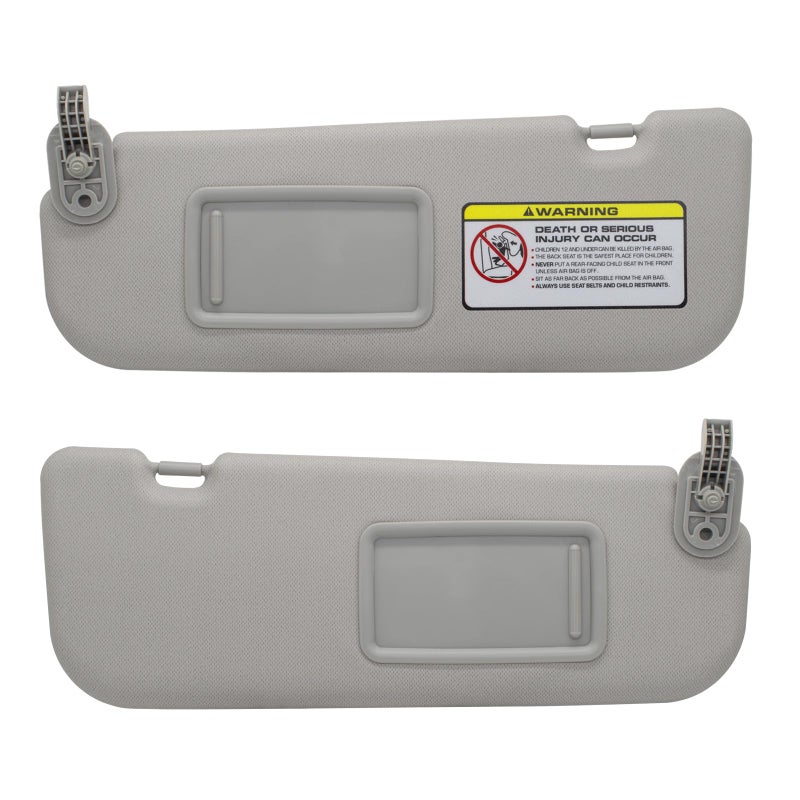 NHILES Left Driver & Right Passenger Side Sun Visor Replacement Compatible with Hyundai Elantra 2011 2012 2013 2014 2015 Replace# 852103X000TX Colour Gray - Image 1