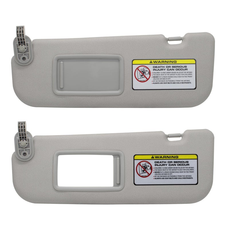 NHILES Left Driver & Right Passenger Side Sun Visor Replacement Compatible with Hyundai Elantra 2011 2012 2013 2014 2015 Replace# 852103X000TX Colour Gray - Image 5