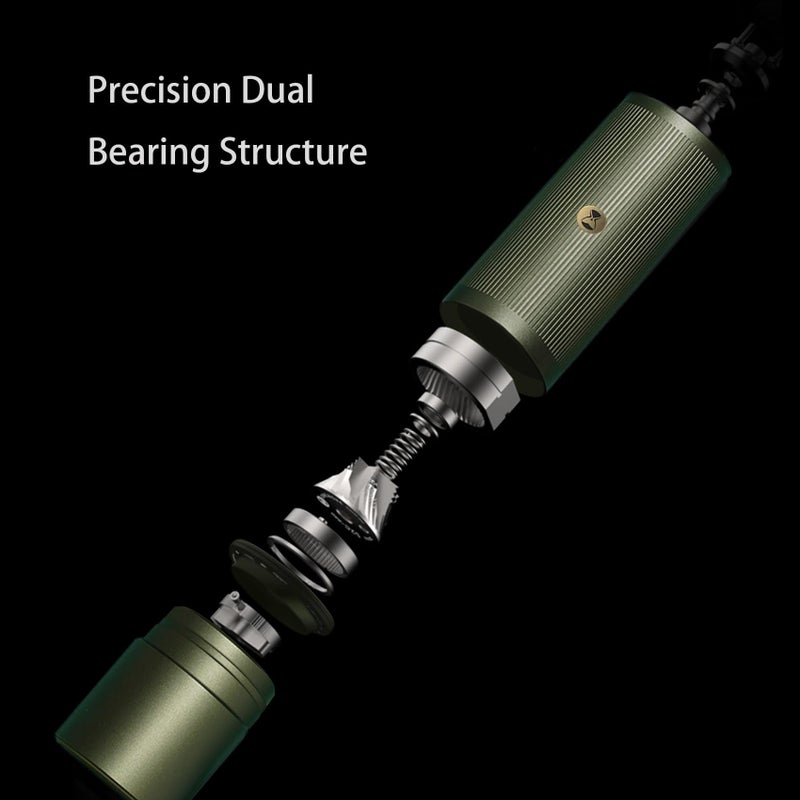 TIMEMORE Manual Coffee Grinder Chestnut Xlite Capacity 30g Household Hand Coffee Grinder High-precision External Adjustment Scale for Travel/Camping - Green - Image 5