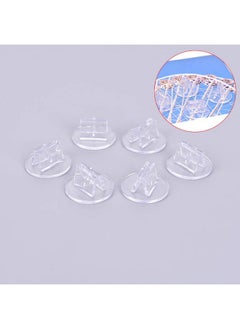 TBoxBo 100 Pieces Game Card Stands Paper Miniature Bases Translucent Props Paper Board Card Stands Business Card Holder Plastic Clip For Business Cards Price Tags Labels Menus  - Image 5