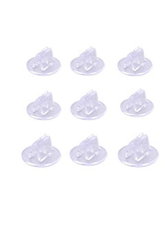 TBoxBo 100 Pieces Game Card Stands Paper Miniature Bases Translucent Props Paper Board Card Stands Business Card Holder Plastic Clip For Business Cards Price Tags Labels Menus  - Image 1