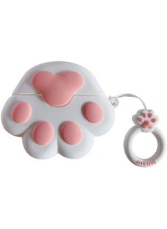 Silicone Case Compatible With Airpods Pro Air Pods 3 Creative Cute Cartoon 3D Unique Protective Cover Character Skin Fun Funny Cases With Keychain For Kids Boys Girls Women Men Cat Claw