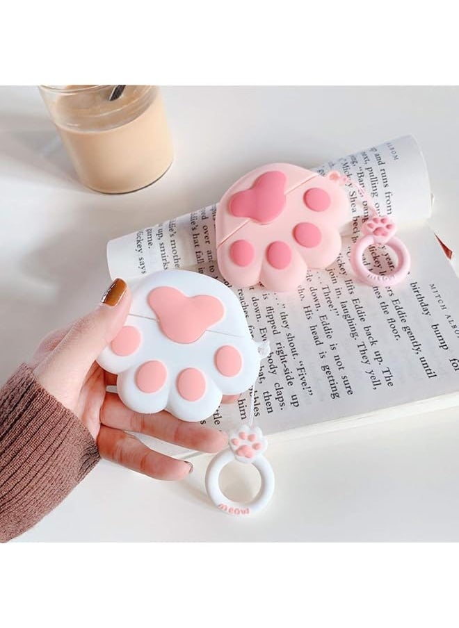 erorex - Silicone Case Compatible With Airpods Pro Air Pods 3 Creative Cute Cartoon 3D Unique Protective Cover Character Skin Fun Funny Cases With Keychain For Kids Boys Girls Women Men Cat Claw - Image 1