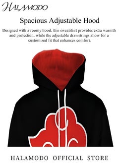 HALAMODO Unisex Hoodies 3D Novelty Pullover Sweatshirt Anime Cosplay Clothing Anime Printed Hoodies Fashion Street Novelty Hooded for Men Women  - Image 3