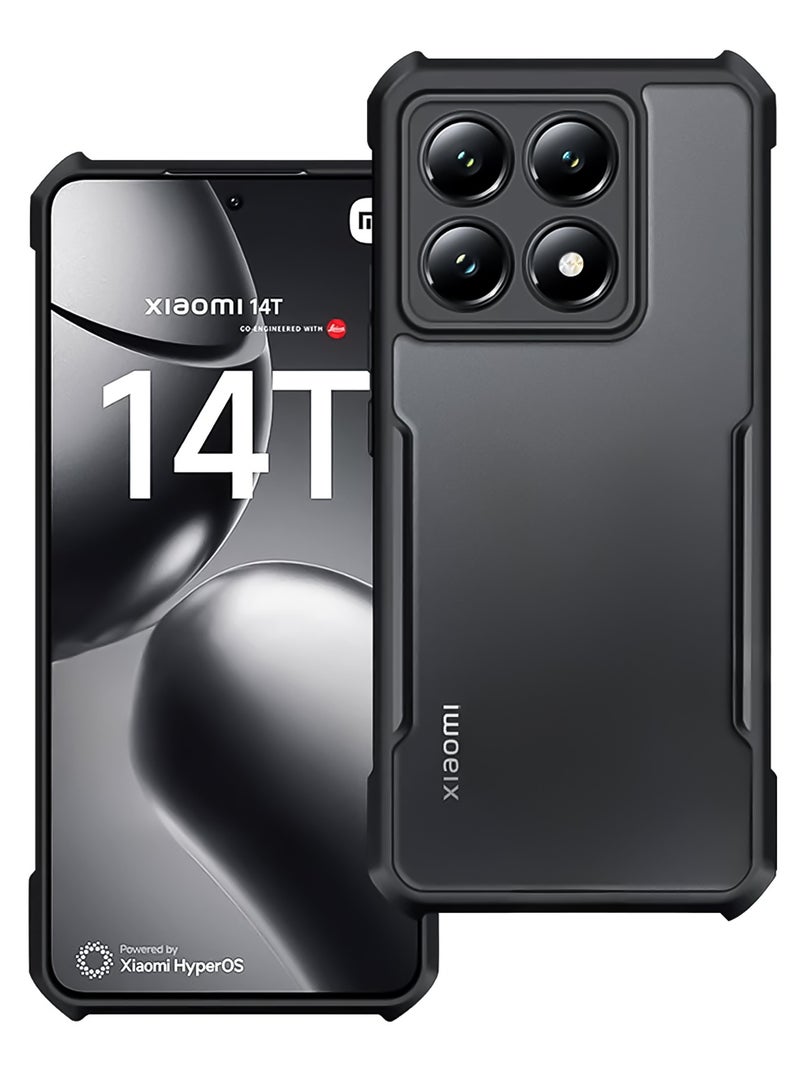 For Xiaomi 14T Cover, Camera Lens Protection Back Cover, TPU Shockproof Bumper Mobile Phone Case Anti-Yellowing Slim Fit Protective Casing - Image 1