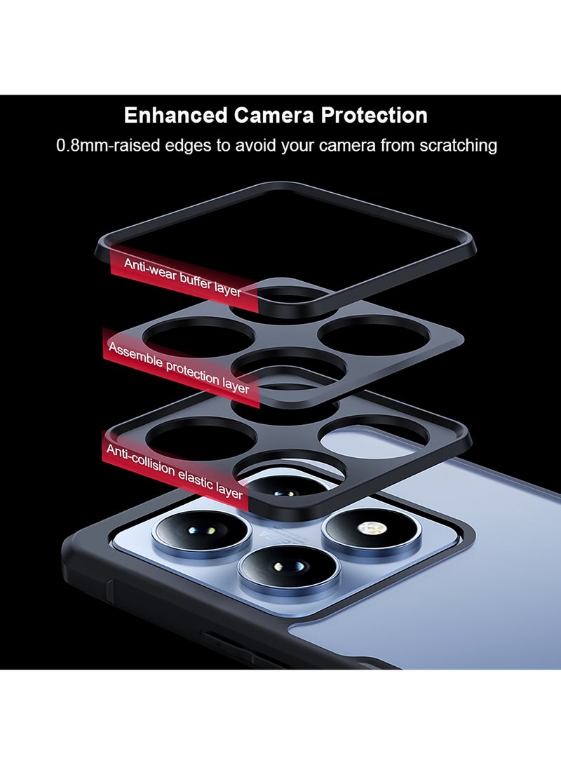 For Xiaomi 14T Cover, Camera Lens Protection Back Cover, TPU Shockproof Bumper Mobile Phone Case Anti-Yellowing Slim Fit Protective Casing - Image 3