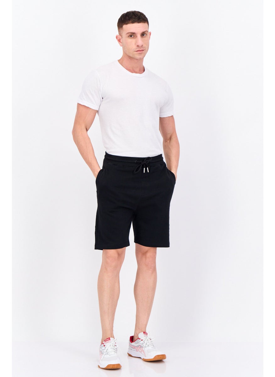 Gazzarrini Men Drawstring Brand Logo Basic Short, Black  - Image 3