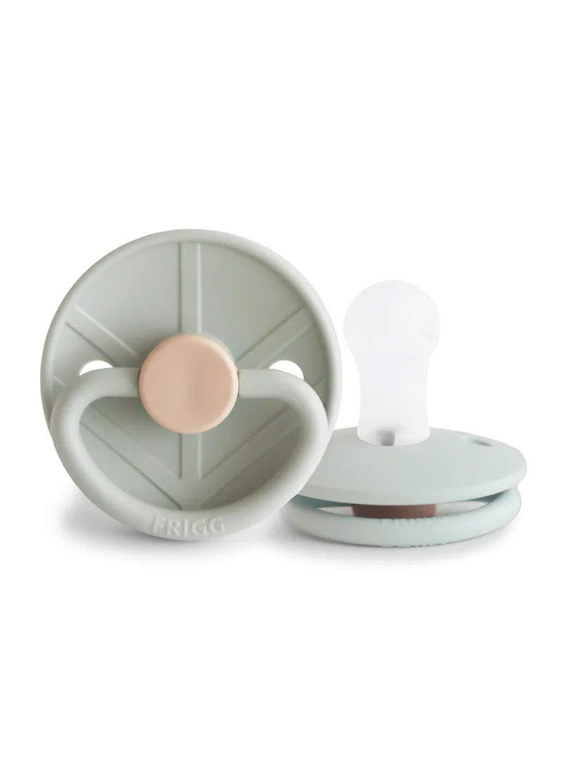 FRIGG Little Viking Silicone Baby Pacifier 0-6M 1-Pack Holger Sage - Size 1