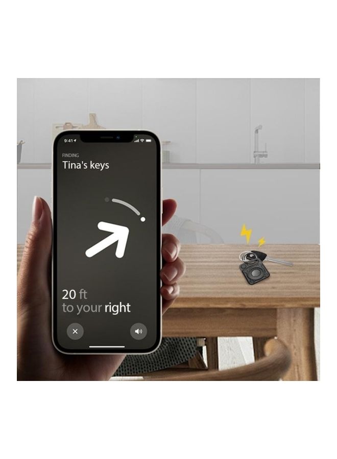 BGM Punk Armor Anti-Scratch Shockproof TPU Protective Cover Case with Keychain Hook Loop for Apple AirTag Red - Image 5