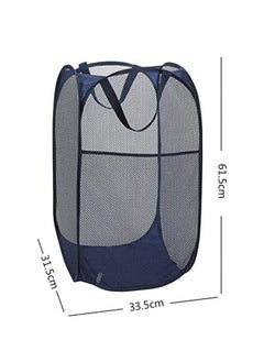 2PCS Mesh Pop-up Laundry Hamper, Collapsible Laundry Basket with Durable Handles&Side Pocket High Carbon Steel Frame, Foldable Pop-Up Laundry Bags for Home College Dorm or Travel Storage(Blue&grey ) - pzsku/Z31453B3D10957819D59FZ/45/_/1734318597/ac36b339-03b3-4015-8bb2-05f3a35633ee