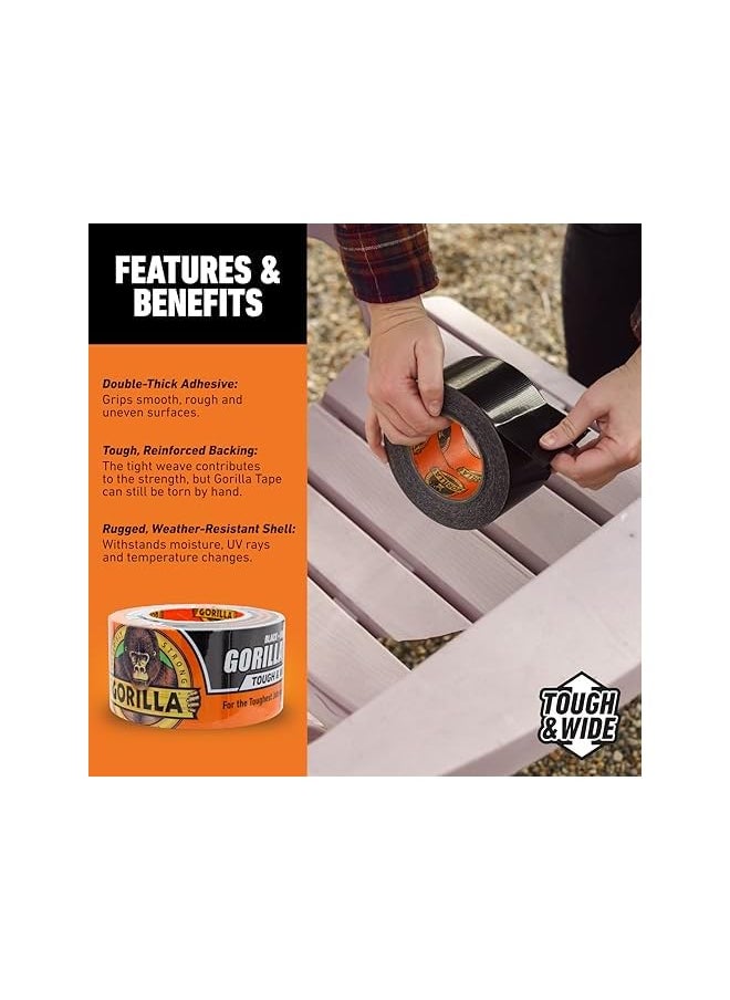 Gorilla Gorilla Waterproof Patch & Seal Tape 4" X 10' Black, (Pack Of 4)  - Image 3