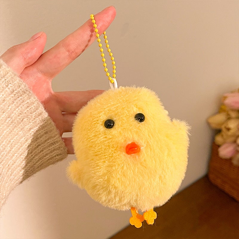 Cute plush chick pendant, perfect for girls, versatile, suitable for backpacks, keychains, couples, small gifts for street vendors