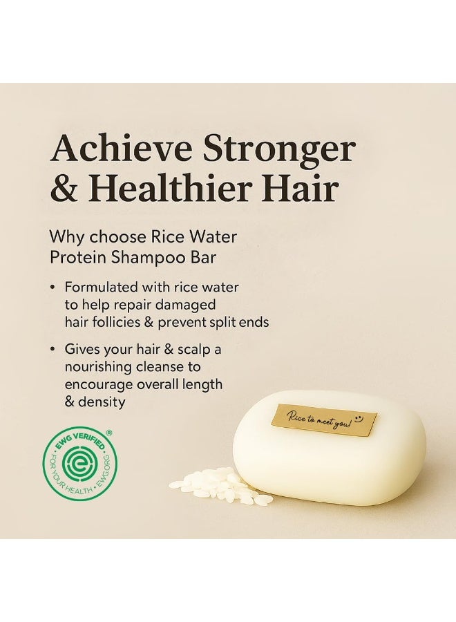 mimosu Hair Growth Shampoo Bar, Fermented Rice Water 2-in-1 Shampoo & Conditioner, 5oz, Unscented, pH Balanced, Solid Bar for Oily Hair, Korean Hair Care - Image 2