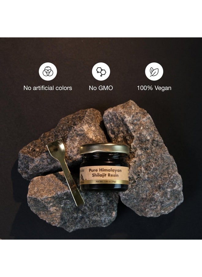 Be Bodywise Be Bodywise Pure Himalayan Organic Shilajit Resin - Pack of 2 I Lab Tested I 100% Authentic & Natural I 75%+ Fulvic Acid & 85+ Trace Minerals | Heavy Metal Free I for Men & Women I 600 mg I 60 gm.  - Image 2