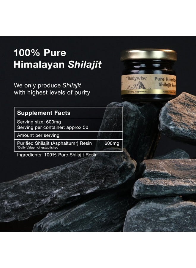 Be Bodywise Be Bodywise Pure Himalayan Organic Shilajit Resin - Pack of 2 I Lab Tested I 100% Authentic & Natural I 75%+ Fulvic Acid & 85+ Trace Minerals | Heavy Metal Free I for Men & Women I 600 mg I 60 gm.  - Image 4