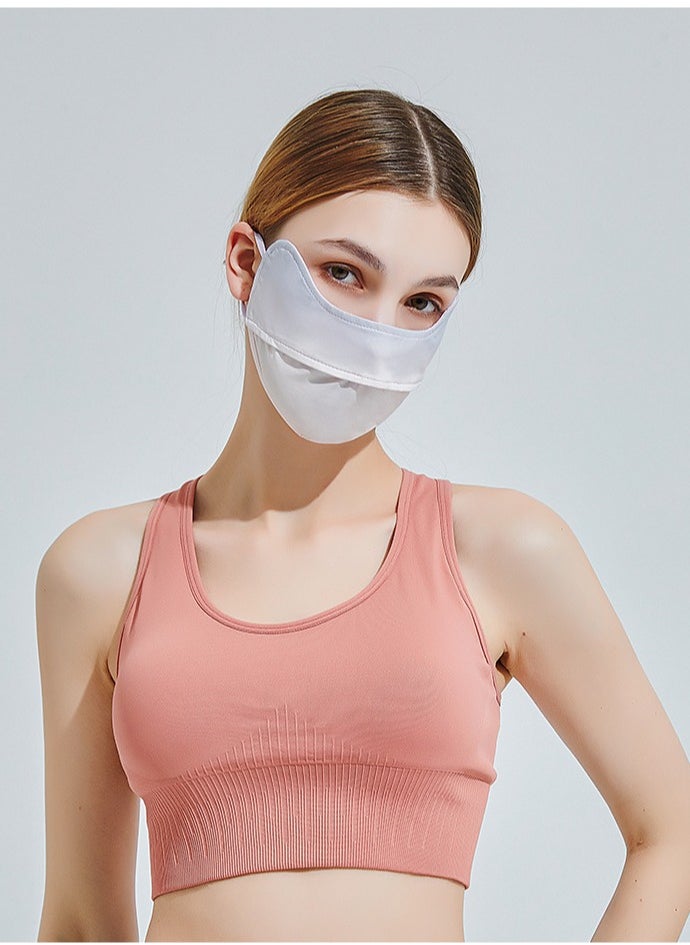 Sun protection mask women's full face 3D summer women's ice silk anti-UV