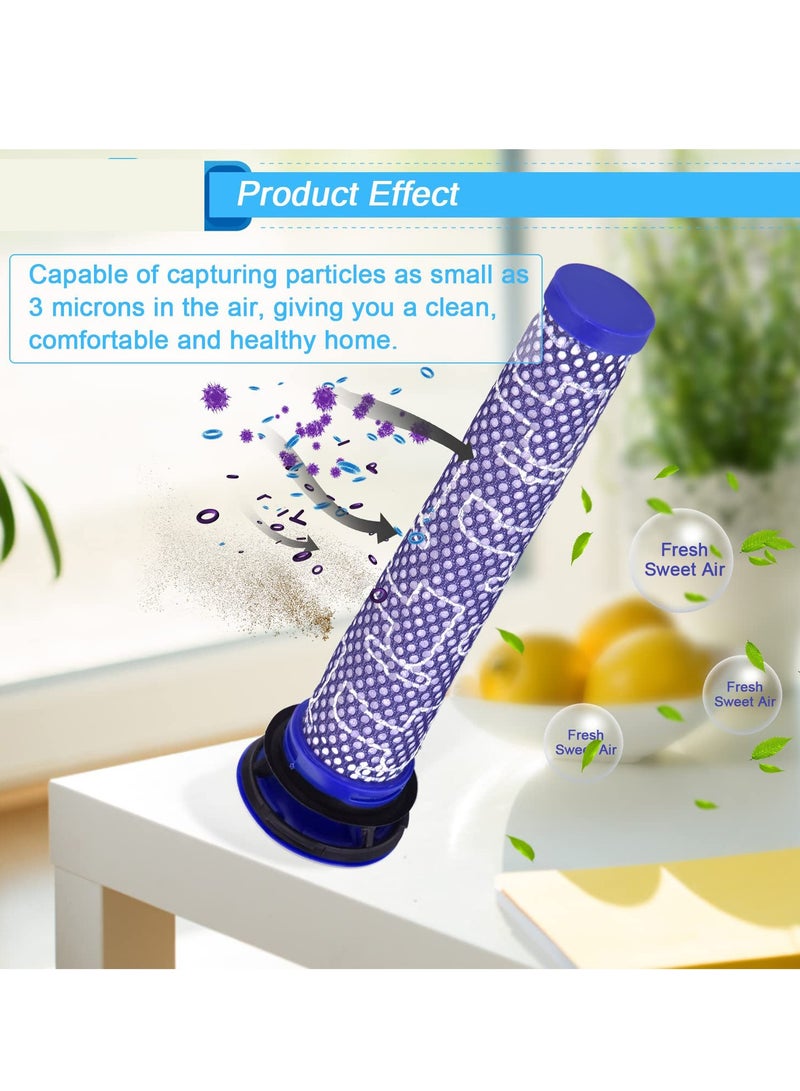 Excefore Filter Replacements for Dyson Animal V6 V7 V8 DC58 DC59 Absolute Motorhead Total Clean Cordless Vacuum Cleaner, 4 Pack Pre Filters - Image 3