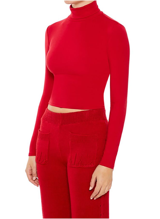 FOREVER 21 Turtleneck Crop Top  - Image 2