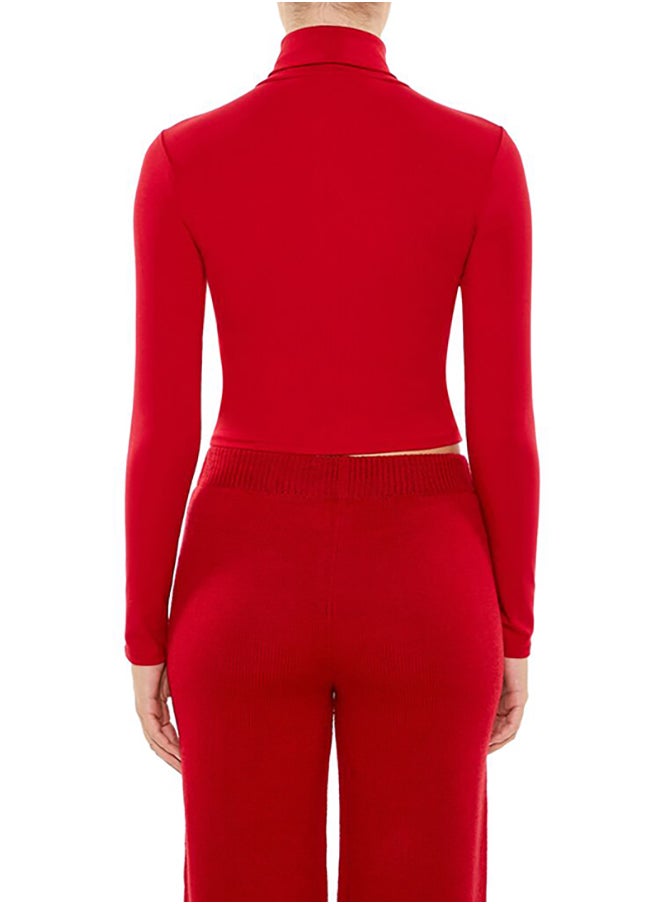 FOREVER 21 Turtleneck Crop Top  - Image 3