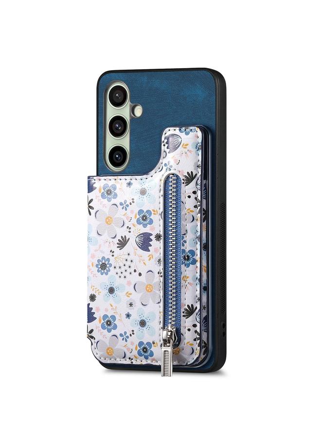 erorex Case For Samsung Galaxy A56 5G Retro Painted Zipper Wallet Back Phone Case - Image 2