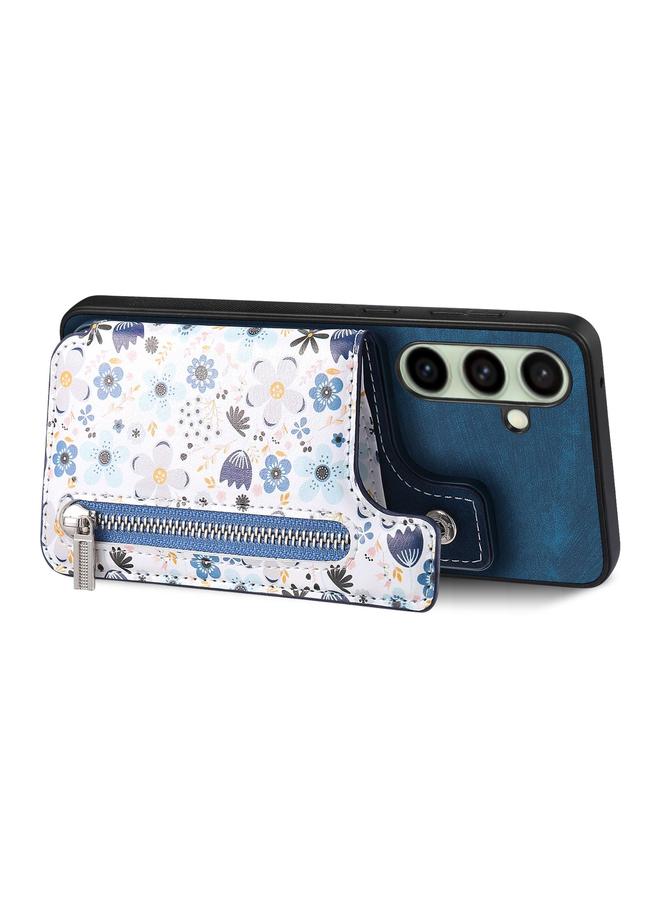 erorex Case For Samsung Galaxy A56 5G Retro Painted Zipper Wallet Back Phone Case - Image 3