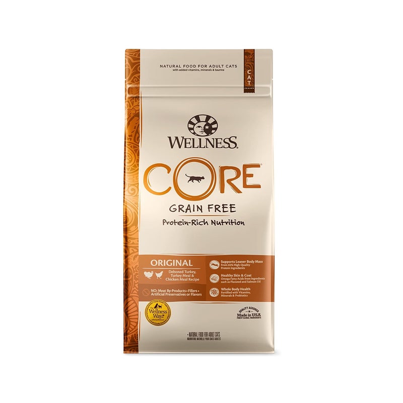 طعام جاف كور بوصفة الديك الرومي والدجاج للقطط من ويلنس - 1.75 كجم