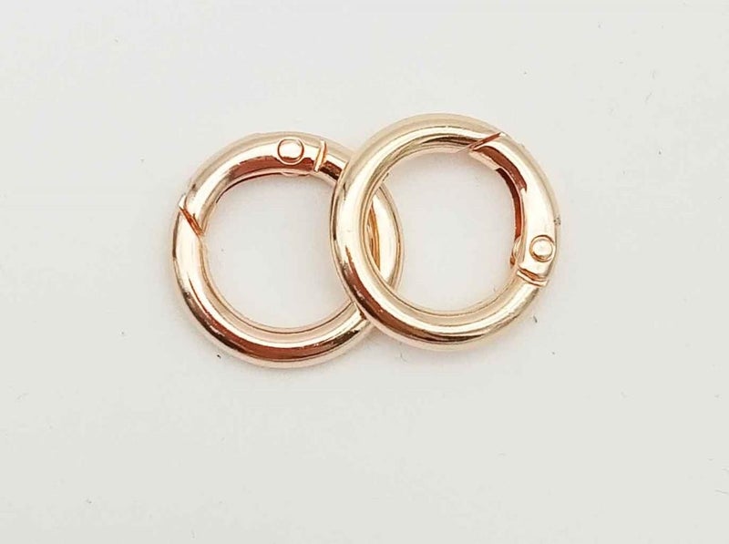 Angel Çanta Aksesuar Ligh Gold Mini Spring Ring 2 Piece
