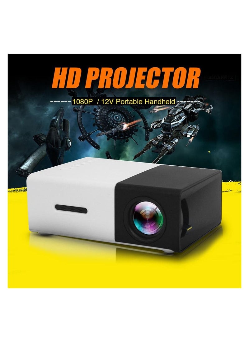 Crony - YG300 LED Projector 400-600 Lumens 320 x 240 Pixels 1080P Home Media Player With Remote Control - Image 1