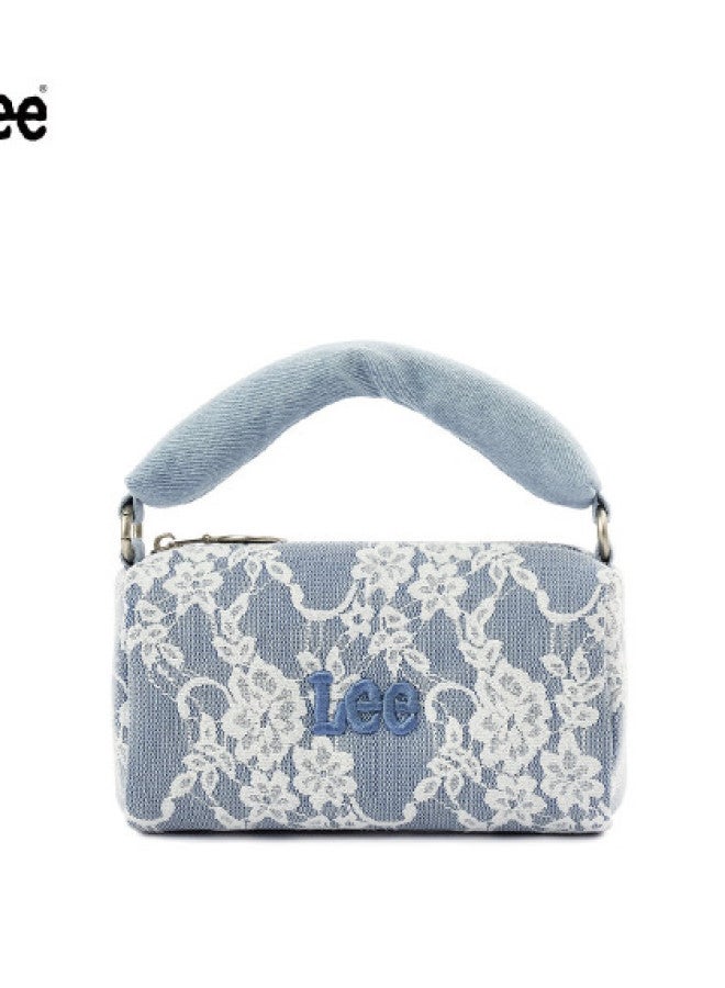 LEE Mini Lace Steamed Bun Bag Embroidered Aesthetic Girl's Bag, Student Exquisite Versatile Handbag Crossbody Phone Bag - Image 1