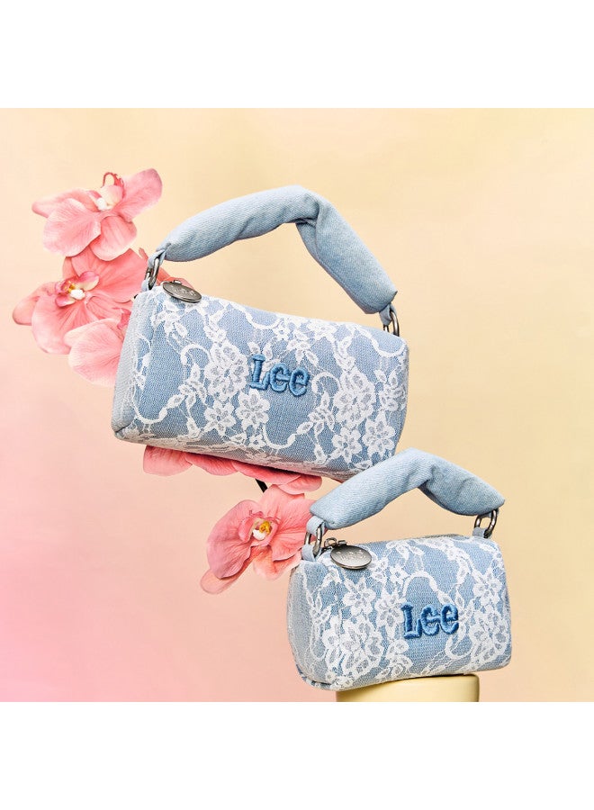 LEE Mini Lace Steamed Bun Bag Embroidered Aesthetic Girl's Bag, Student Exquisite Versatile Handbag Crossbody Phone Bag - Image 3