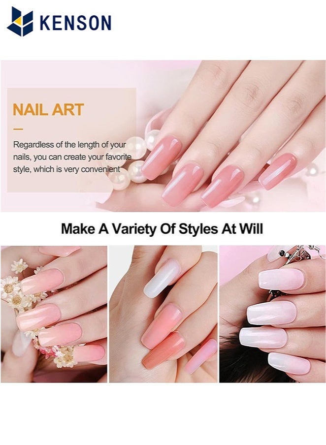 كِينْسُون Poly Gel Quick Building Nail Tips Clip, with 100 Pcs Nail Moulds for Quick Building Polygel Nail Extension Set Extension Clip Clamp Extension UV LED Builder DIY Manicure 10 Pcs - Image 4