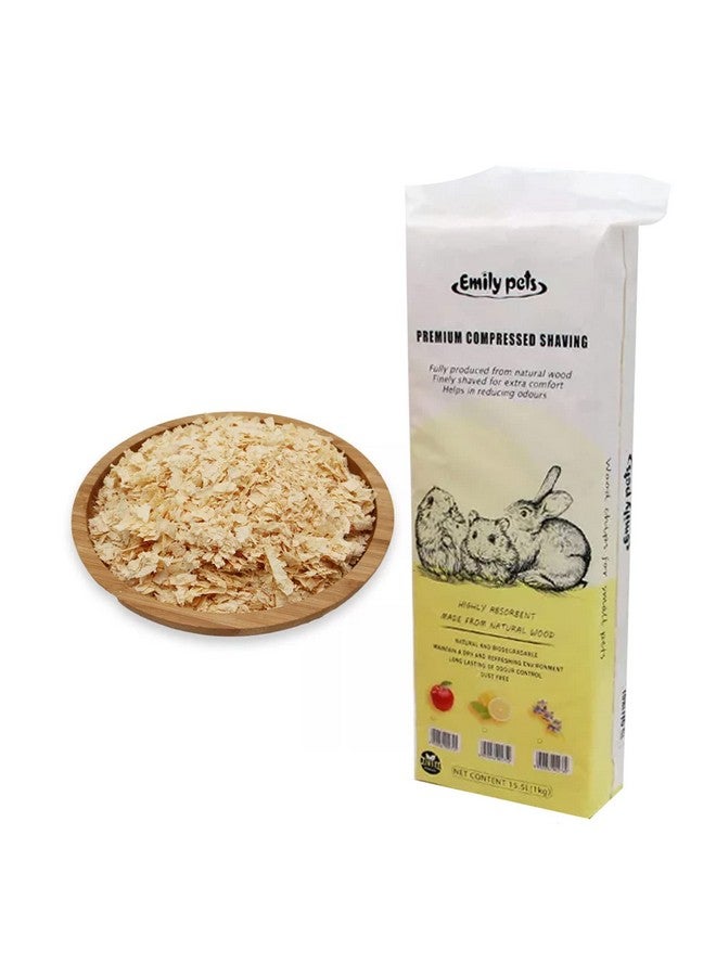 Emily Pets Dust Free Warm Eco-Friendly Anti-Bacteria Keep Dry And Clean Wood Shaving Premium Pine Bedding Soft Shavings All Natural Animal Bedding Chicken Coops Small Animals Controls Odor (Lemon) - Image 3