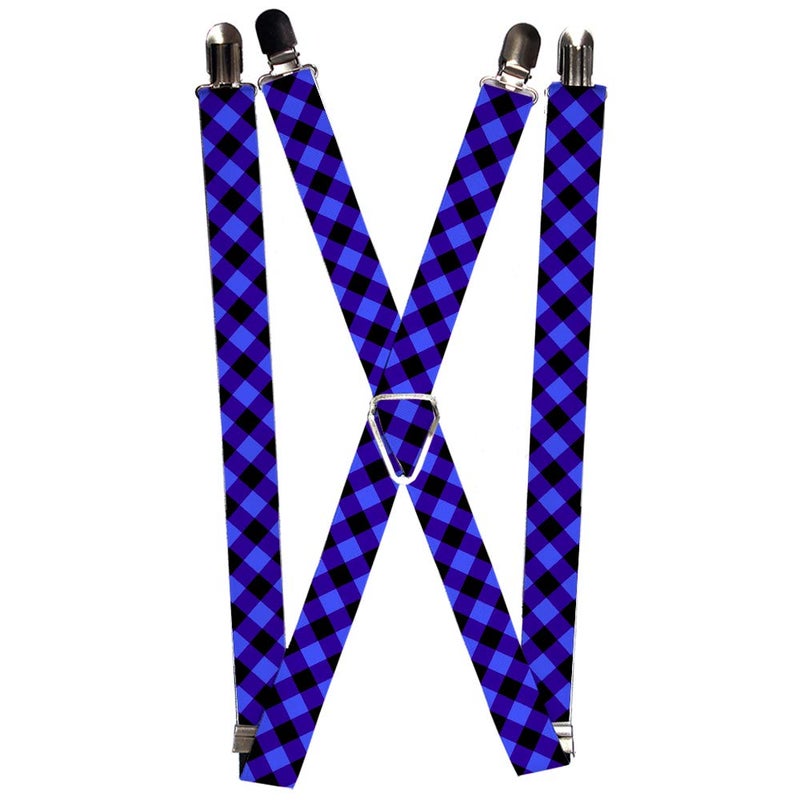 Buckle Down Buckle-Down unisex adults Buckle-down - Buffalo Plaid Suspenders, Multicolor, One Size US - Image 5