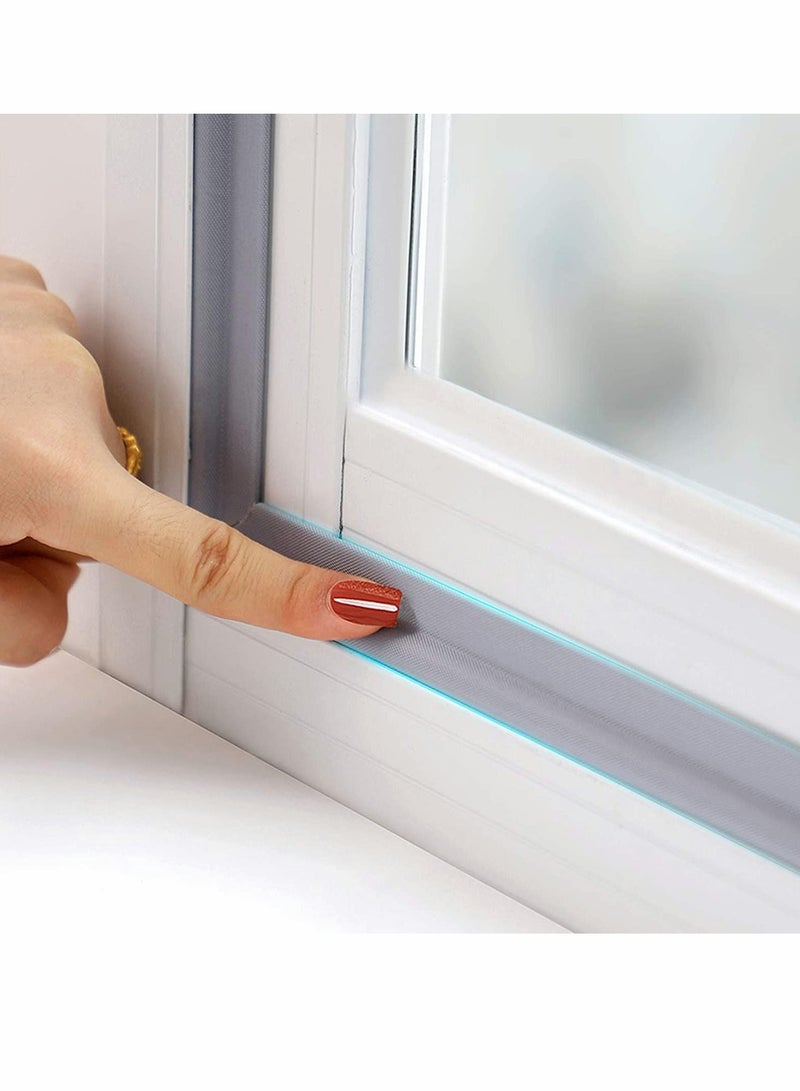 Y&D 2 Packs Draft Stopper Sweep, Door Weatherproofing Stripping, Window Seal Strip Self-Adhesive Soundproof Cuttable, Wear-Resistant, Weather Length 13.12Ft - Image 1