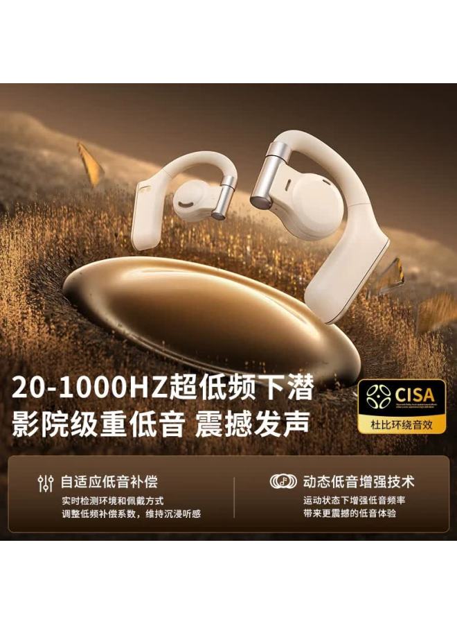 Oksj Metal Body Hanging Ear Bluetooth Earphones Bone Conduction Open-ear Wireless Clip-on Sports Business Noise-cancelling Huawei Directional Sound Transmission - Image 3