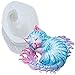 FUNSHOWCASE Devil Cat Epoxy Resin Silicone Mold Horned Dragon Kitten Spirit Animal for Polymer Clay Soap Candle Jewelry Making Large Around 3inch - Image 3
