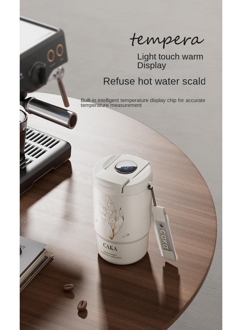 Y&D Intelligent Temperature Measuring Coffee Cup Ceramic Liner Insulation Cup High Appearance Portable Cup 400ml - Image 3