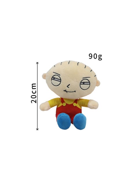 Kuso House Surrounding Dumplings Sweet Doll Brian Family Guy Animation Plush Play Doll-Color:Swift-Applicable Models:Individually Packaged In Plastic Bags