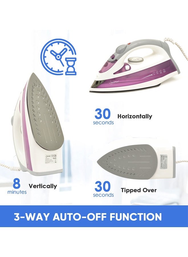 StarSat StarSat 2200W SelfCleaning Non Stick Spray Steam Brust Iron  - Image 2