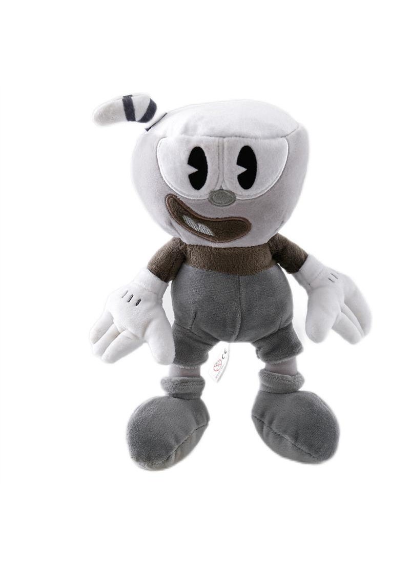 Y&D 1-Piece Cuphead Game Stuffed Toy  BW 25cm  - Image 1