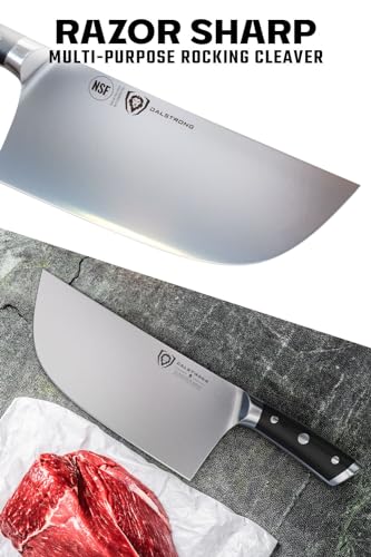 Dalstrong Meat Cleaver Knife-9"- Gladiator Series-'The Ravager'-Heavy Duty Butcher Kitchen Knife Gift-Forged High Carbon German Steel-BBQ, Meat Knife-w/Sheath-NSF Certified - Image 2