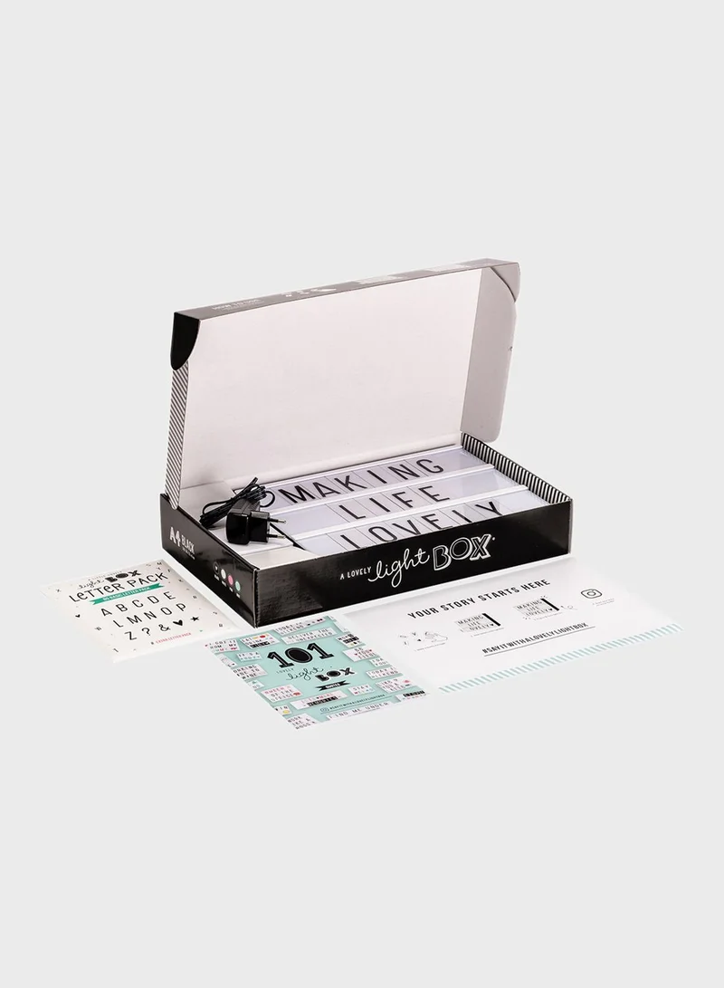 A Little Lovely Company Lightbox Black - A4