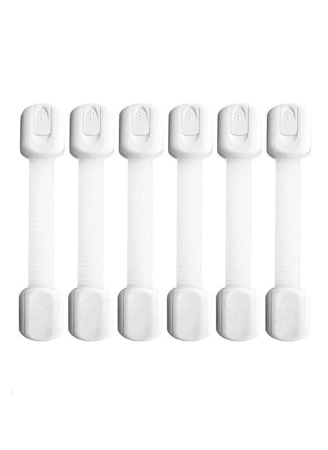 6-Piece Baby Safety Locks With Adjustable Strap And Latch System