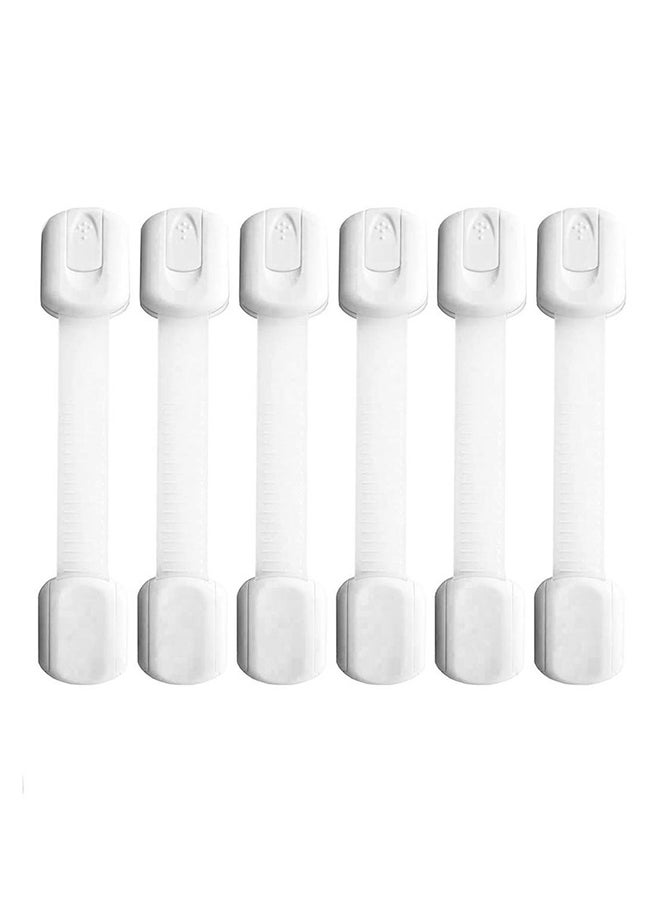 6-Piece Baby Safety Locks With Adjustable Strap And Latch System