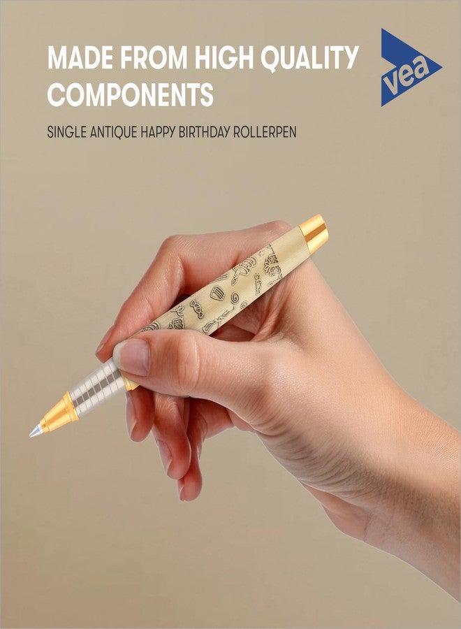 VEA Happy Birthday Gift Rollerball Pen, gold, medium (VEAPEN24) - Image 4
