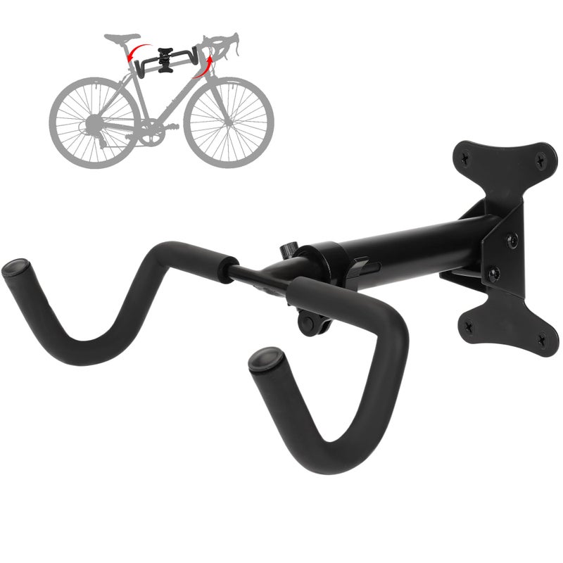 WIOSEIOC Bike Rack Garage, Bike Wall Mount, Bike Wall Mounted Holder Hook, Heavy-Duty Adjustable Bike Wall Rack, Hang Your Road, Mountain or Hybrid Bikes in Garage or Home, With EVA Foam Padded (1 Pack) - Image 1