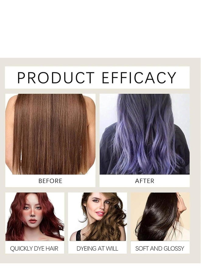 Polar Hair Dye Shampoo, Polar Hair Care, Polar Hair Care Instant Dye Shampoo, Natural Hair Color Shampoo For Gray Hair Coverage, Polar Haircare Suitable For Women & Men 200ml (Dark Brown) - Image 2