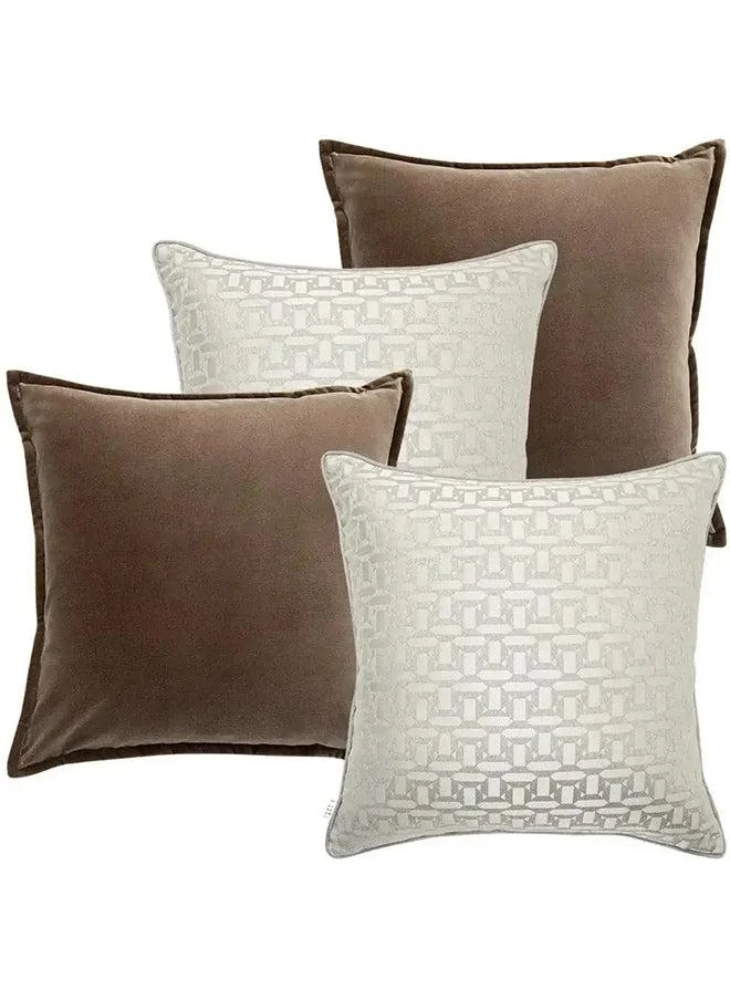 KNOT HOME Cushion Elsie Bundle (with filler) Pillow Knot Home Cover Set for Modern Sofa Contemporary Living Room Bedroom and Office Soft Washable