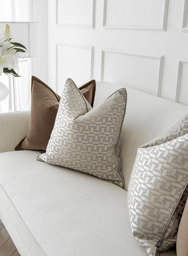 KNOT HOME Cushion Elsie Bundle (with filler) Pillow Knot Home Cover Set for Modern Sofa Contemporary Living Room Bedroom and Office Soft Washable